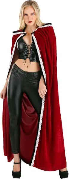 Women's Velvet Riding Hood Cape