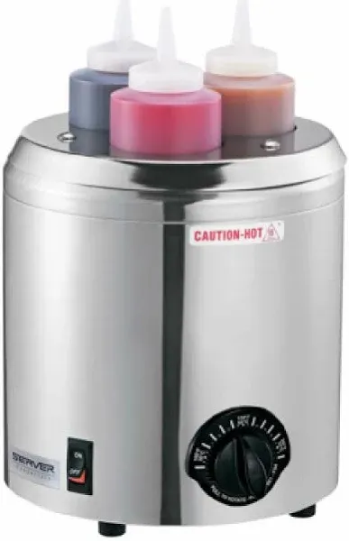 Server Products Signature Touch S/S 3-Bottle Squeeze Bottle Warmer