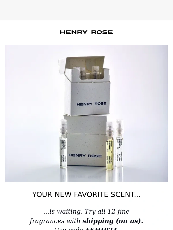 Henry Rose - Enjoy all 12 scents