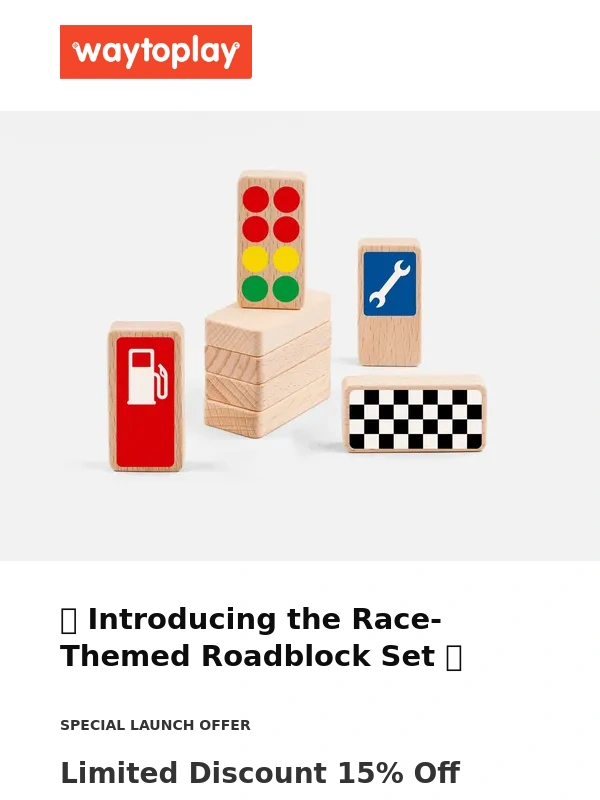 waytoplay - ? Ready,Set,Block! Introducing the Race-Themed Roadblock Set ?️