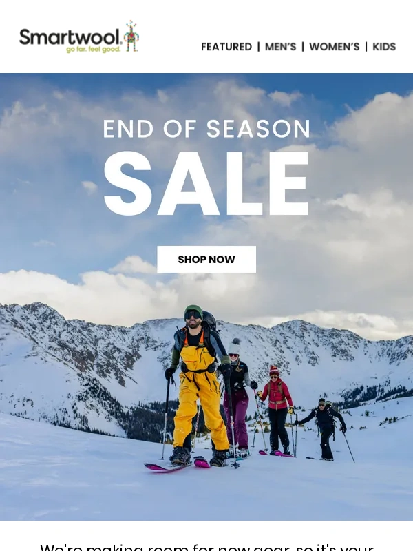 SmartWool - Final Call: 40% Off Winter Styles