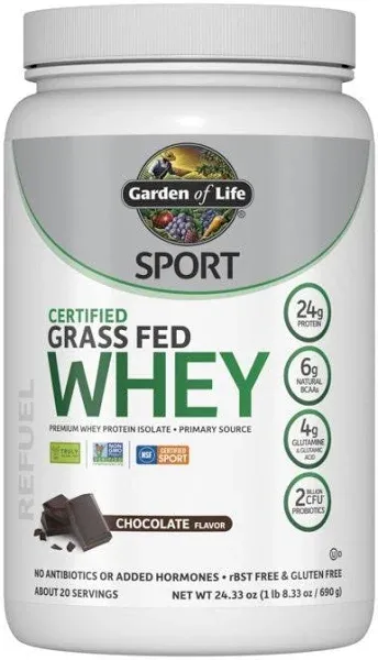 Garden of Life Sport Certified Grass Fed Whey Protein