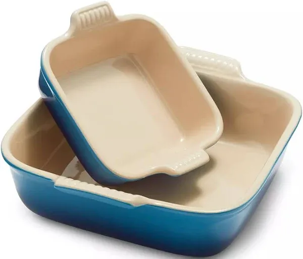 Le Creuset Heritage Stoneware Set of 2 Square Dishes