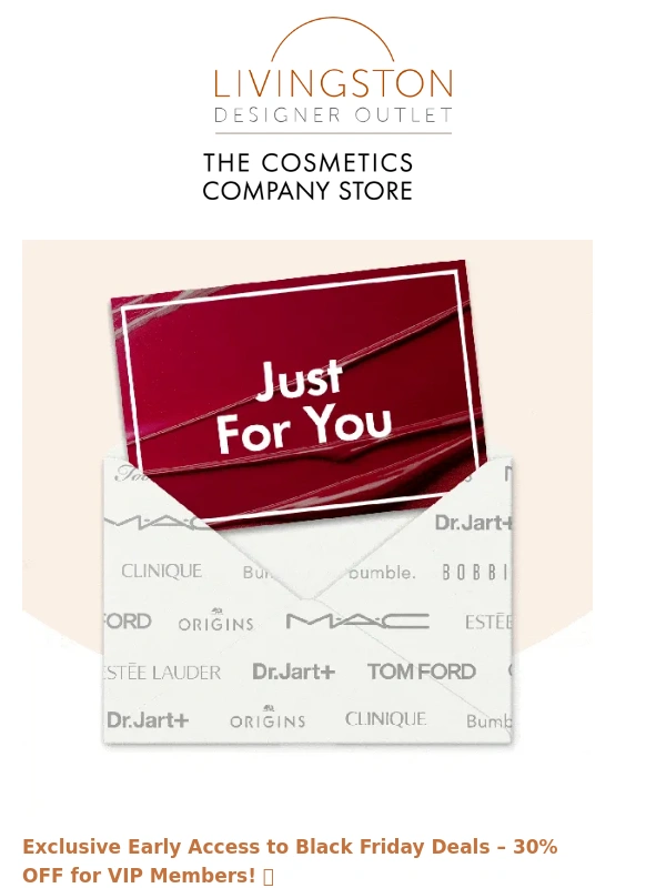 Livingston Designer Outlet - Early Black Friday Deals at The Cosmetics Company Store ?️