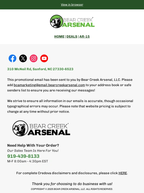 Bear Creek Arsenal - Heavy Barrels,Light Price—Just ?1️⃣9️⃣9️⃣ ?