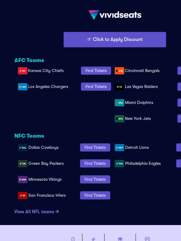 Vivid Seats - ? NFL Schedule has DROPPED ?