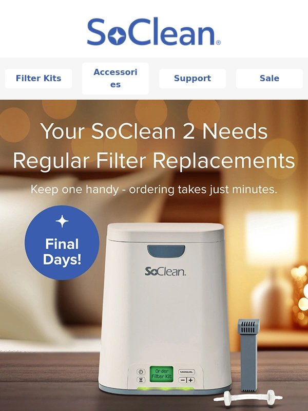 SoClean - Keep your SoClean 2 running for the long haul