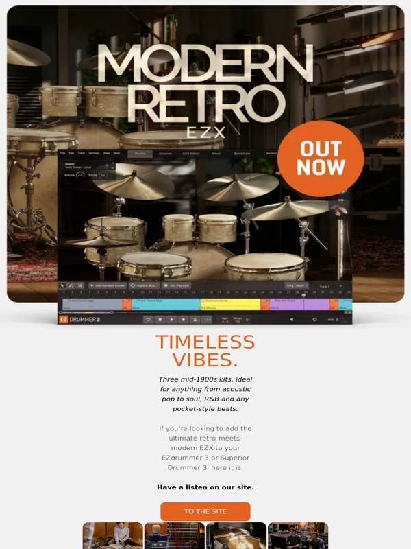 Toontrack - The Modern Retro EZX is out now! | Up to 25% off EZdrummer 3 and Superior Drummer 3