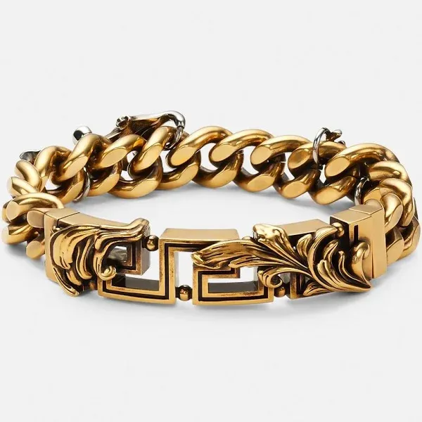 Versace Men's Barocco Leaf Chain Bracelet