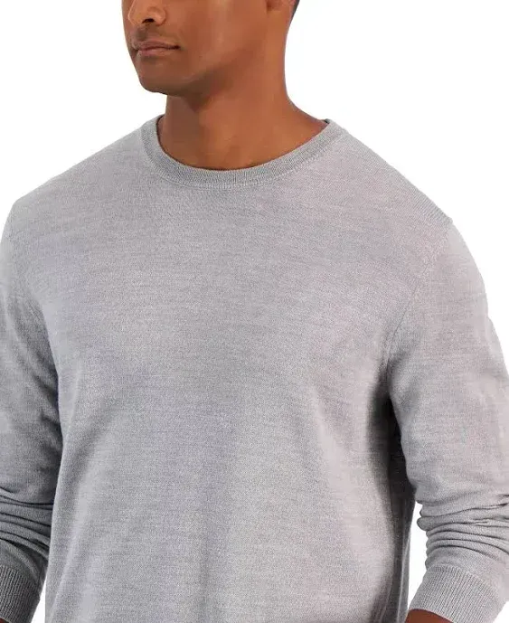 Club Room Men's Merino Wool Blend Crew Neck Sweater