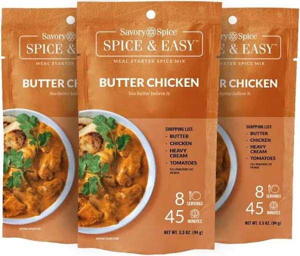 Savory Spice Butter Chicken Spice & Easy Meal Starter Spice Mix