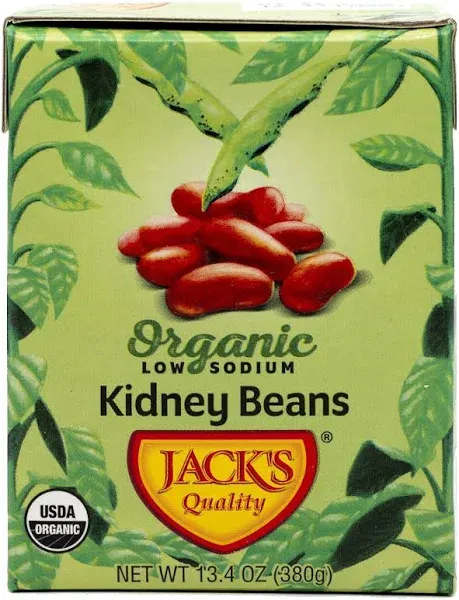 Jack's Quality Organic Low Sodium Kidney Beans
