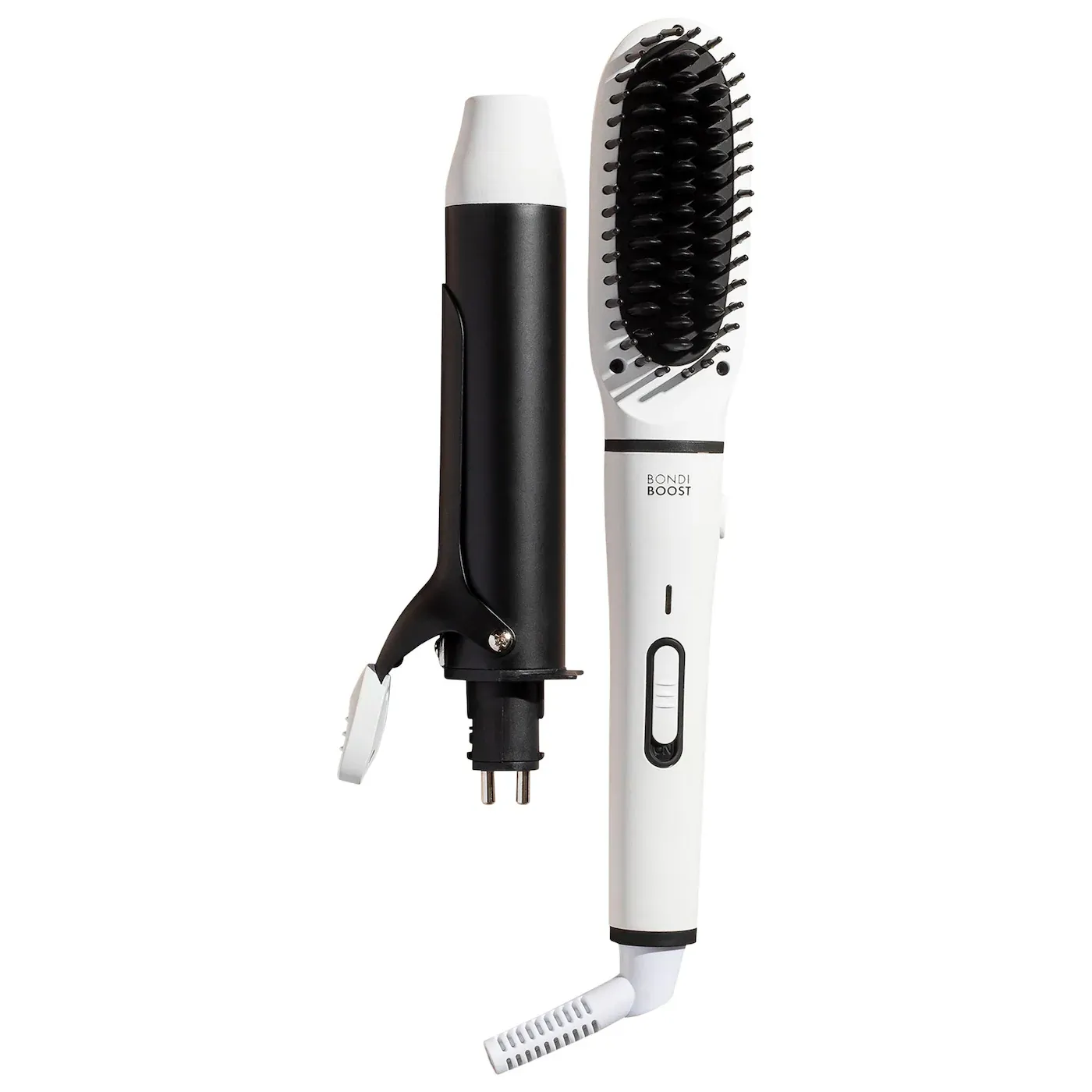 BondiBoost Mini Interchangeable 2-in-1 Hair Straightener Brush and Curling Iron