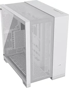 Price history for CORSAIR 6500D AIRFLOW Mid-Tower ATX Dual Chamber PC Case – Tempered Glass – Reverse Connection Motherboard Compatible – No Fans Included – White