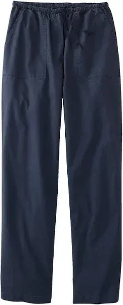 L.L.Bean Women's High-Rise Straight-Leg Sunwashed Canvas Pants