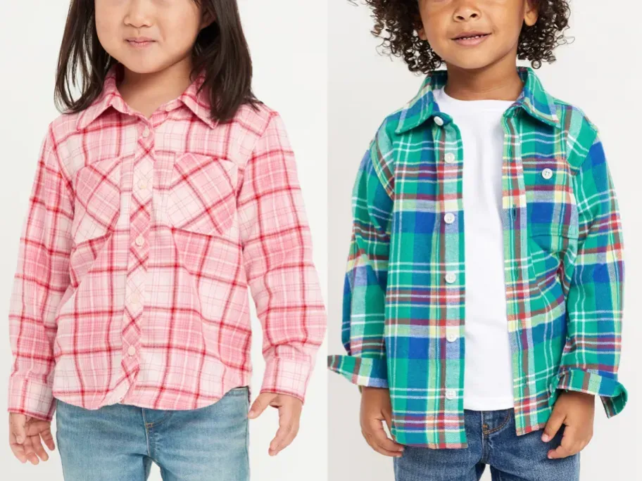 Old Navy Toddler Girls Flannel Shirts