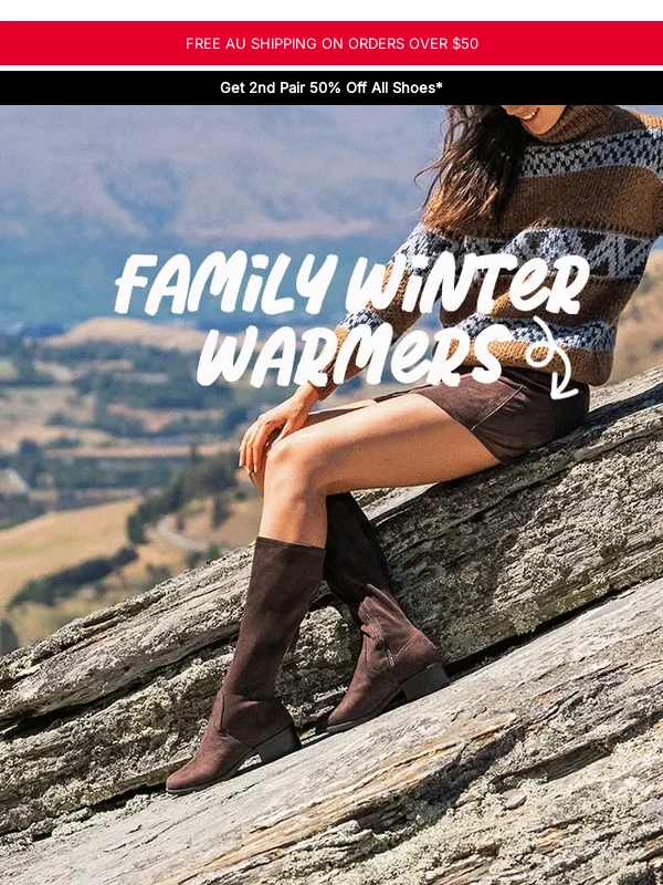 Spendless Shoes - Winter warmers for the whole family!