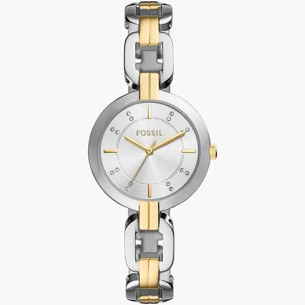 Fossil Women's Kerrigan Three-Hand Two-Tone Stainless Steel Watch