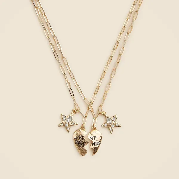 J.Crew Girls Beaded Friendship Necklaces - Set of Two