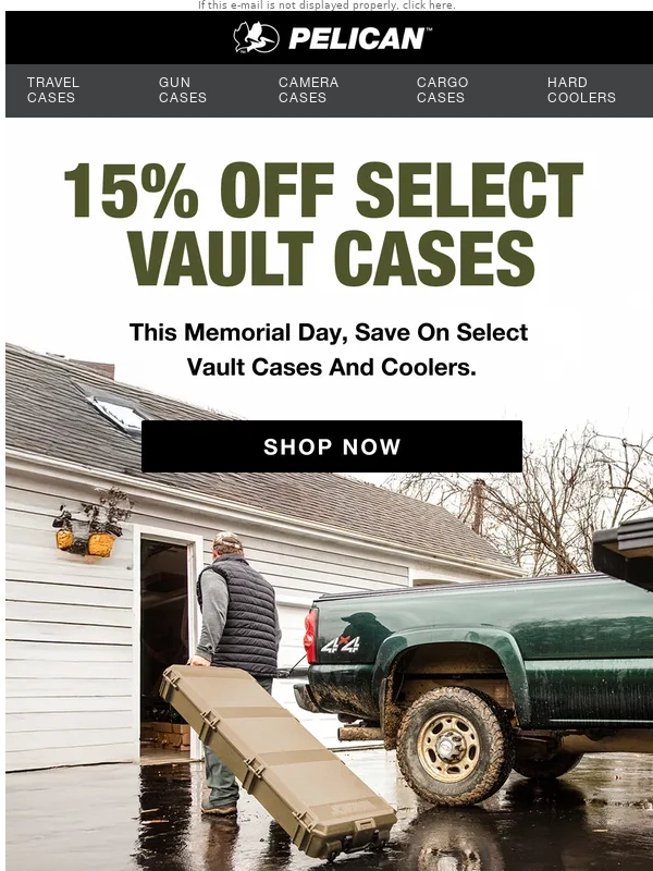 Pelican - Limited-Time Savings: Vault Cases Up to 15% Off
