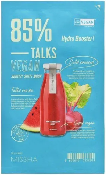 Missha Talks Vegan Squeeze Sheet Mask Mega Nutritious