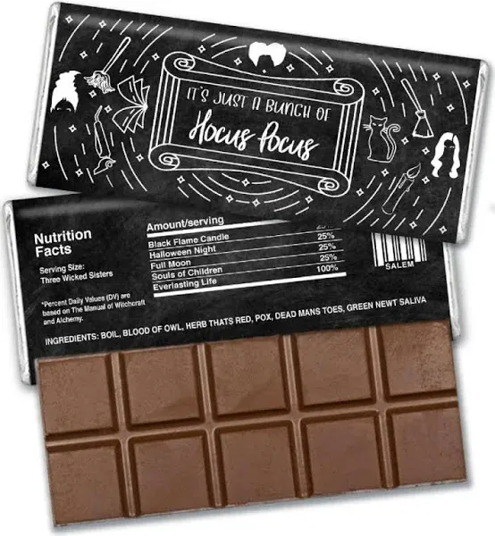 12 Pcs Halloween Candy Party Favors Bulk Belgian Chocolate Bars Witches