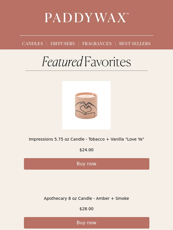 Paddywax - Last Chance! Free Santorini Diffuser Ends Tonight!