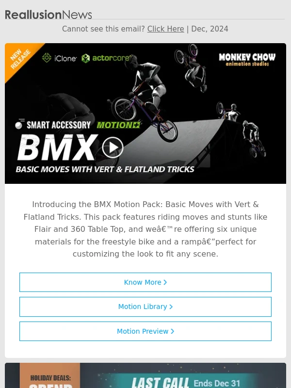 Reallusion - New BMX Motion Pack: From Basics to Vert & Flatland Mastery