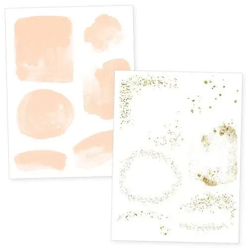 Scrapbook.com All That Glitters Rub-On Transfers