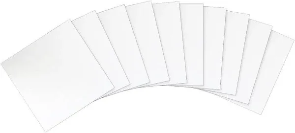 10 Pack 8" Clear Glass Squares