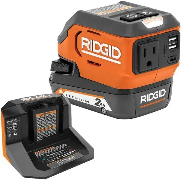 18V Cordless AC Inverter Kit with 2.0 Ah Lithium-Ion Battery and Charger