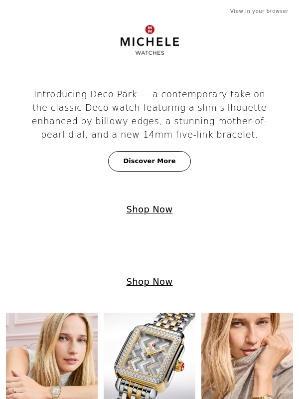 Michele Watches - Meet Deco Park
