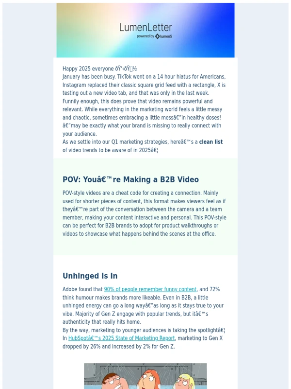 Lumen5 - 2025 is a little unhinged