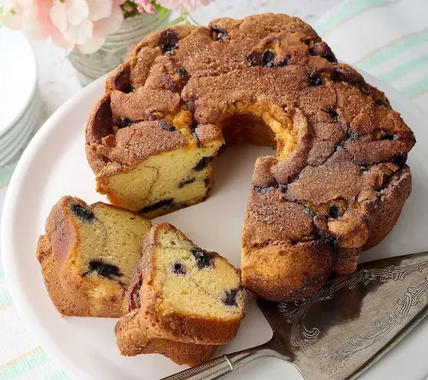 My Grandma's New England Blueberry Coffee Cake
