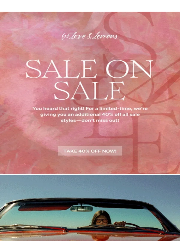 For Love and Lemons - Ending soon: Sale on Sale