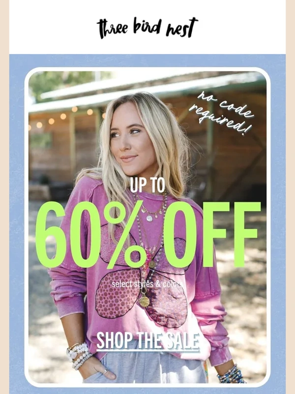 Three Bird Nest - Up to 60% Off Select Styles – Shop Now