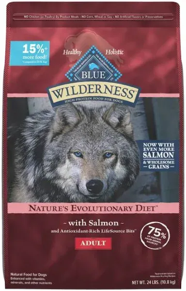 Blue Buffalo Wilderness Adult Dog Food Salmon