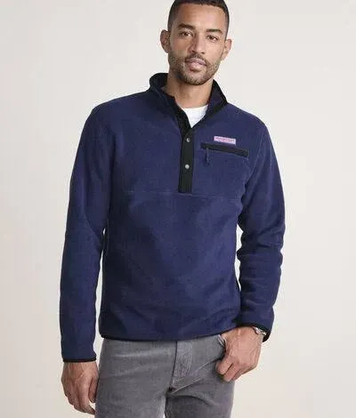 Vineyard Vines Harbor Fleece Quarter-Snap Men's