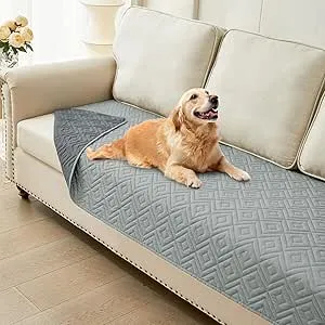 hyha Waterproof Dog Blanket Washable Reversable Couch Cover for Dogs (30x70", Grey/Dark Grey) $5.99 + Free Shipping w/ Prime or on $35+
