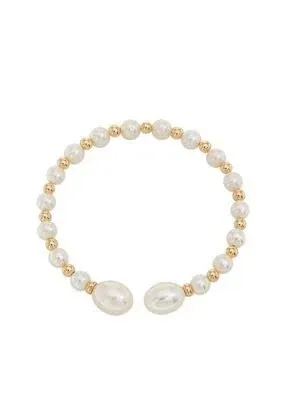 Effy 14K Yellow Gold Freshwater Pearl Bangle Bracelet
