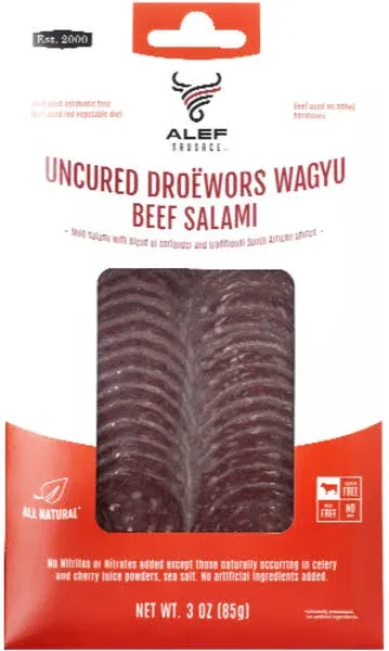 KEHE Uncured Wagyu Beef Salami