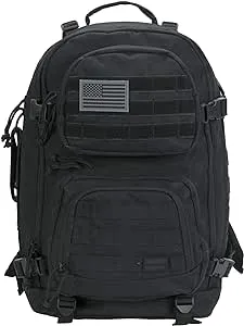 [Prime] Rockland Military Tactical Laptop Backpack (Black) $30.59 + Free Shipping