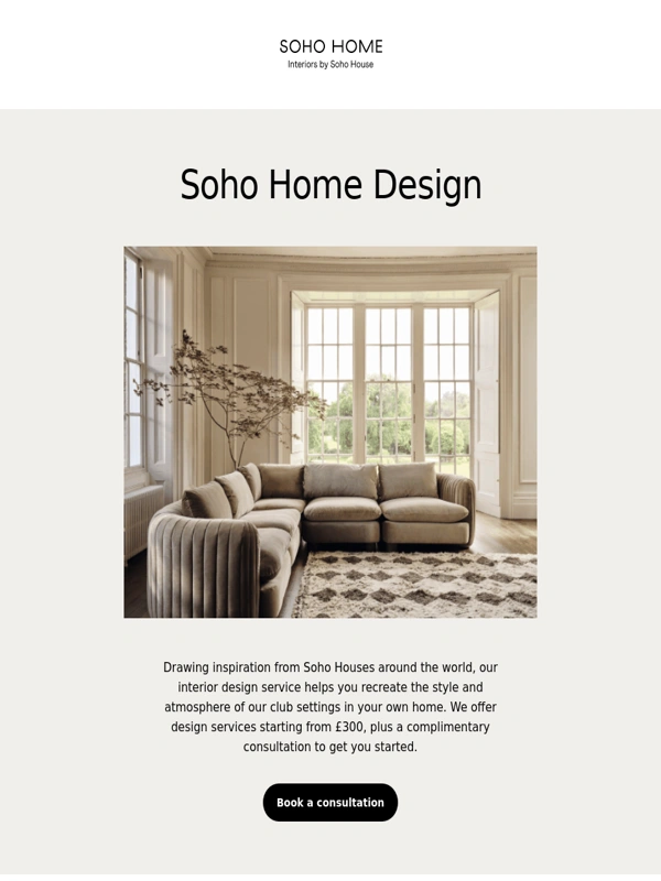 Soho Home - Our interior design service