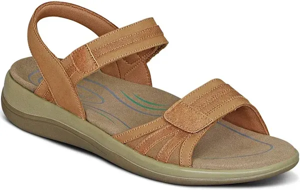 Orthofeet Women's Orthopedic Leather Adjustable Paloma Sandals