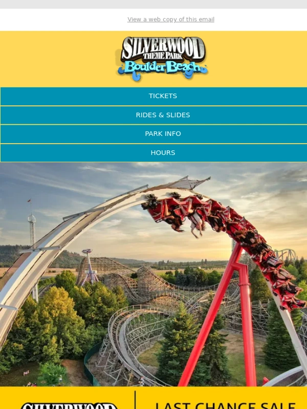 Silverwood - Last Chance: Save up to $18 on 2-Day Tickets to Silverwood Theme Park!