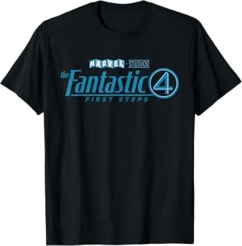Marvel Studios The Fantastic Four: First Steps Movie Logo T-Shirt