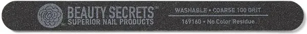 Beauty Secrets Coarserit Black Nail File