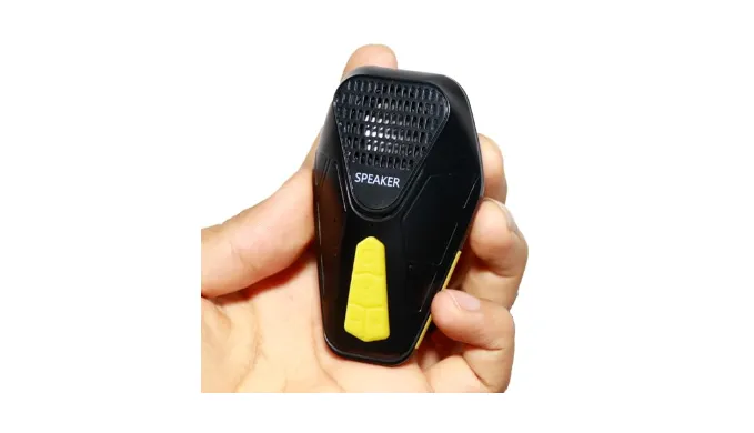 Wearable Bluetooth Speaker with Built-in Microphone Hands-Free Calling IP56 Waterproof Wireless Speaker with Built-in Lighting for Biking Portable Wearable Audio Device for Outdoor Activities