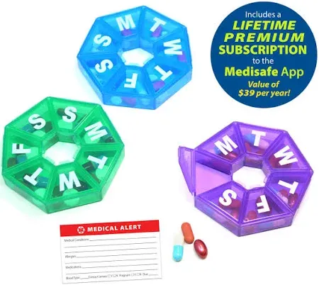 Pill Thing Seven-Sided Pill Organizers