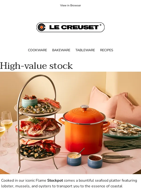 Le Creuset - Make waves with our stockpot